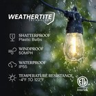 Brightech Ambience Pro Solar Powered Outdoor String Lights - Commercial Grade