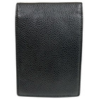 Auth Chanel Coco Mark Cigarette Case Cc Logo Caviar Skin Leather Black Pouch