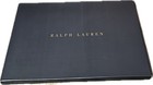 Brennan Small Leather Desk Blotter Navy Ralph Lauren Home-new In Box