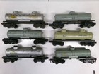  6  O Gauge Lionel Tank Cars  lot 2382 