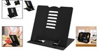 Adjustable Metal Book Holder - Portable Reading Stand For Cookbooks   Textbooks