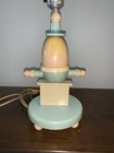 Vintage Hand-painted Wooden Humpty Dumpty Child s Nursery Lamp W out Shade