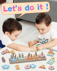 Montessori Shape Sorter Wooden Toys For Toddlers Age 1-3 Educational Gift