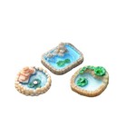 Jinshining Lotus Flower Miniature Fairy Garden  miniature Pond Lawn Garden Or   