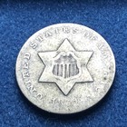 1851 Three Cent Silver Piece Trime 3c Type 1 Ungraded Choice Us Coin  256