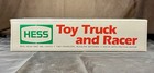 1991 Hess Toy Truck And Racer Complete Original Box   Packaging Never Opened