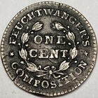 1837 Feuchtwanger s One Cent Composition Coin Nice Details Cracked Planchet