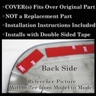 For 2008-2016 Ford F250 F350 F450 F550 Gloss Black Mirror Covers Top Half Towing