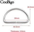 50 Pack 1-1 2  Dee Rings D-ring Metal Buckle Strap Sewing Accessories Flq015