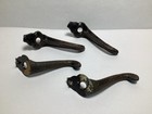 4 Vtg Antique Cast Iron Hat Coat Hooks Bathroom Hooks Hardware Farmhouse Nice