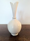 Vintage Lenox Ivory Porcelain 8  Bud Vase Wheat Pattern 24kt Gold Trim