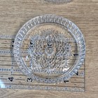 Vintage Crystal Clear Essex Blown Glass Coasters - Set Of 4 Starburst Pinwheel