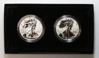 2021  1 1oz American Silver Eagle Two-coin Reverse Proof Set W ogp   Coa - 21xj