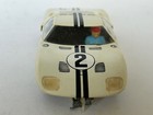 K b Aurora Ford Gt 40  2  white  1 24 Scale Slot Car