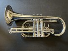 Jupiter 700 Series Jcr700s Silver Plated Body Key Of Bb Cornet With Case