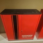 2x Vintage Niehoff  35 x30 x11  Tune Up Auto Shop Metal Wall Mounted Cabinets