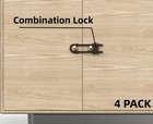 4 Pack Child Proof Sliding Cabinet Door Code Locks Baby Safety Cupboard Locks   