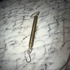 Vintage Chatillon Ny Model In-6 Brass Hanging  Hand Held Spring Scale 6lb 3kg