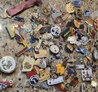 Mixed 1990 s Lion s Club State Clutchback Pin Backs Lot 90  Pins Pa  N y  Oh  Or