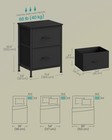 Songmics Bellah Collection - Night Stand With 2 Drawers  Bedside Table  Side End