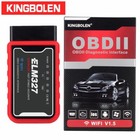 Kingboeln Elm327 Wifi Car Obd2 Diagnostic Scanner Auto Fault Code Reader Tool