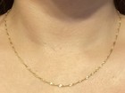 Pure 14kt Gold Twisted Chain Necklace Made In Italy Signed   Stamped 2 06g