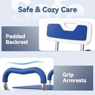 Heavy Duty Shower Chair 500lbs With Arms  Back   Adjustable Height