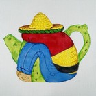 Pedro Teapot Waly Young Designs By W 9x7 Handpainted Needlepoint Canvas 18 Count