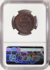 1847 Hawaii  1c Ngc Ms 62 Bn   Popular Hawaiian Copper Large Cent