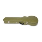 Allen Eden Army Green Arch Top Les Paul Alligator Skin Hardshell Guitar Case