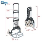180lbs Aluminum Stair Climbing Cart Portable Folding Hand Truck Dolly With Wheel