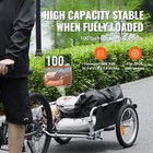 Bike Cargo Trailer Bicycle Carrier Storage Cart 100lbs Load Aluminum Alloy