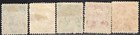 El Salvador 1897 Stamp Sc    159 60  162  164 And 166 Mh With Wmk  Thin Paper