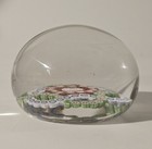 Antique Baccarat Millefiori Overlaid Double Garlands Crystal Paperweight 3 