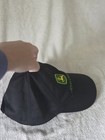 John Deere Black Adjustable Baseball Cap With Green Logo  Agriculture Theme