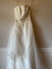 La Sposa Designer Wedding Dress     Strapless High-low Bridal Gown  size 10 