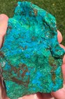 Natural Gem Silica Chrysocolla Rough Electric Blue W  Green Malachite Peru 10oz
