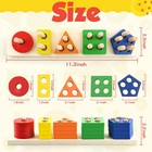 Montessori Toys For 1 2 3 Year Old Girls Boys  Wooden Sensory Toys For 13 Yea   