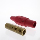 Leviton Red 17 Series Detachable Female Cam Plug Dual Screw 690a 600v 17d26-r
