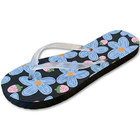 Womens Flip Flops Floral Beach Sandals Summer Shoes Non Slip Thong Slippers Size