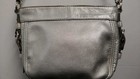 Coach Zoe Mini Silver Leather Handbag Authentic New Gorgeous Condition