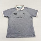 Mercedes-amg Petronas Shirt Mens Large Gray Racing F1 Team Puma Polo 1 4 Zip