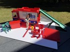 Evel Knievel Scramble Van W box Evel Figure   Accessories 1973 Vintage Toy Set