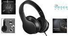 Over-ear Wired Stereo Headphones With Microphone Lightweight Foldable Portable
