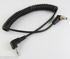 New 1ft 30cm 2 5mm Male Plug To Angle Male Flash Pc Sync Cord Retractable Cable