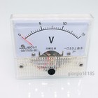 Us Stock Analog Panel Volt Voltage Meter Voltmeter Gauge 85c1 0-15v Dc