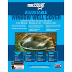 40 In  X 9-1 2 In  Polyethylene Circular Bubble Window Well Cover