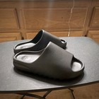 Adidas Men s Black Slide Sandals Rubber Upper Slip-on Logo Us 12