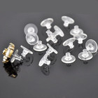 100pcs Earring Backs With Pads - Secure Replacement For Heavy Earrings - New