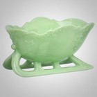 Large Sleigh - Jadeite -  Mosser Glass  Usa